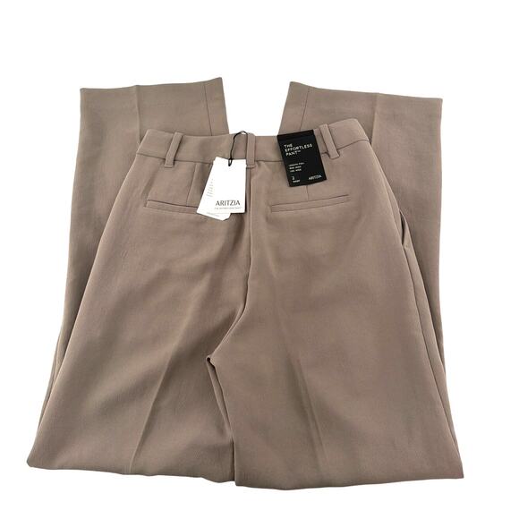 Aritzia Women's Turner Taupe The Effortless Pants Size 2 Short - Picture 7 of 11